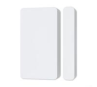 Sensor inteligente WiFi para puerta y ventana para aplicación Tuya, alarma de contacto magnética de 2.4 GHz con notificación remota, para Alexa y Google Assistant, color blanco
