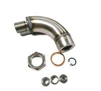 Sensor Lambda Sonda Extensión Sensor Oxígeno O2, Curva Estilo J, Espaciador Hidrógeno Universal, Conector M18 X 1,5, Limitador Flujo Gas Ajustable Sensores oxígeno