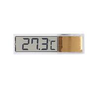 Sensor LED para acuario, medición de temperatura interior y exterior, termómetro electrónico digital 3D (dorado)