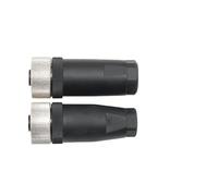 Sensor M12 serie A hebilla código B ensamblado conector impermeable macho y hembra línea de bloqueo de tornillo de codificación D 458 núcleos(4P pin male jack female PG7)