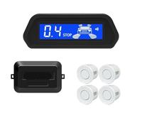 Sensor Marcha atrás Coche Kit de Sensor Aparcamiento Coche Monitor Marcha atrás 4 sensores Detector Radar Pantalla retroiluminada