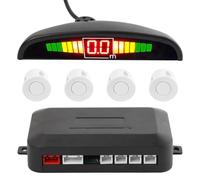 Sensor Marcha atrás Coche Kit de Sensor estacionamiento automóvil con 4 sensores y Monitor Radar Marcha atrás