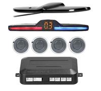 Sensor Marcha atrás Coche Kit Radar Marcha atrás Coche, Sensor Aparcamiento vehículos con 4 sensores, Pantalla Distancia Advertencia Sonora