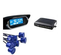 Sensor Marcha atrás Coche Kit sensores Aparcamiento Coche, 8, Pantalla retroiluminación de 22mm detección monitorizado con Radar Marcha atrás, 12V, 7 Colores