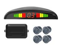 Sensor Marcha atrás Coche Kit sensores estacionamiento automóvil, 2 sensores/4, Pantalla de 22 mm, indicador Alerta Sonora Radar Marcha atrás