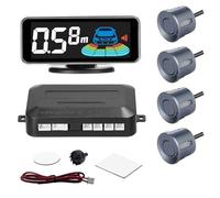 Sensor Marcha atrás Coche Radar Marcha atrás Coche con 4 sensores, Detector Radar Aparcamiento Parktronic Pantalla Alarma Distancia obstáculos
