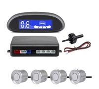 Sensor Marcha atrás Coche Sensor de estacionamiento automóvil Monitor Marcha atrás 4 sensores Detector Radar Pantalla retroiluminada