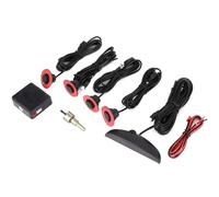 Sensor Marcha atrás Coche Sensor de estacionamiento Plano Original para automóvil, 12V, 4 sensores, 16 mm, detección Radar Marcha atrás automático Crescent con Pantalla