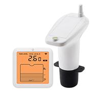 Sensor nivel agua | Medidor nivel ultrasónico | Monitor niveles tanque agua | Líquido ultrasónico Alto/baja alarma alarma digital Manejo profundidad | Medidor profundidad tanque aguas