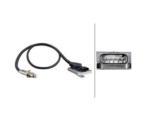 Sensor NOx Harnstoff M20X1,5 5 Pines 790 mm Cable HELLA para u.a. MB VITO