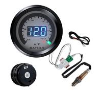 Sensor Óxido Nitrógeno Partículas PM Indicador Universal Relación Aire-combustible 12V 52MM Pantalla Digital LED Delgada Y Redonda Serie S Con Sensor Oxígeno O2 Banda Ancha