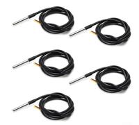 Sensor - Paquete de 5 sondas de acero inoxidable impermeables de alta precisión para proyectos de bricolaje Raspberry Pi compatibles con sistemas de 3.0 V a 5.5 V