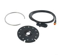 Sensor PAS para bicicleta eléctrica con disco dividido de 12 imanes y LED para soporte de instalación y monitoreo de rendimiento (conector impermeable)