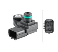 Sensor Presión Conducto Admisión 3 Pines Atornillado HELLA para u.a. HONDA CIVIC