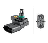 Sensor, presión del tubo de admisión Hella 6PP 358 152-191 para OE 2P0 906 051