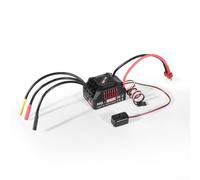 Sensor sin escobillas ESC para vehículos RC 1:10, HG-80A, resistente al agua, 80 A de corriente continua, compatible con LiPo 2-4S, con puerto de programación externo y múltiples funciones de