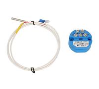 Sensor Temperatura PT100 0-100°C Transmisor 4-20mA DC24V + 1M Cable para Control Industrial