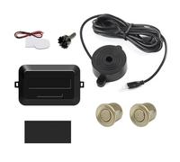 Sensores Aparcamiento Coche Kit De Sensores De Aparcamiento Para Coche, 2 Sensores, Pantalla LED De 22 Mm, Indicador De Alerta Sonora De Radar De Marcha Atrás, 8 Colores Radar Parking Sensor(Champagne