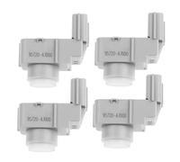 Sensores de aparcamiento 95720-A7000 PDC Sensor de aparcamiento accesorio para automóvil 95720A7000 compatible con golf compatible con sensores de estacionamiento Kia (1 unidad-blanco) (4 piezas-plata