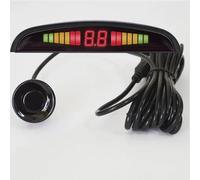 Sensores de aparcamiento con 4 sensores de marcha atrás, radar de aparcamiento, detector de monitor de aparcamiento, pantalla de retroiluminación, sensor de aparcamiento (blanco) (negro)