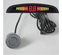 Sensores de aparcamiento con 4 sensores, sensor de radar de estacionamiento de marcha atrás, detector de monitor de radar de aparcamiento, pantalla de retroiluminación, sensor de aparcamiento (blanco