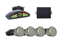 Sensores de aparcamiento delantero, kit de sensor de aparcamiento automático, prefijo Parktronic, asistente de vehículo, zumbador, alarma, volumen, no radar, sensores de aparcamiento (blanco perla