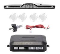 Sensores de aparcamiento para aparcamiento de coche, detector de monitor de respaldo de marcha atrás con pantalla de advertencia de sonido, 4 sensores de aparcamiento, sensor de estacionamiento (negro