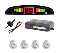 Sensores de aparcamiento para pantalla digital de coche, kit de sensor de aparcamiento, pantalla de retroiluminación, con interruptor, 4 sensores, detector de radar de 22 mm, sensor de aparcamiento