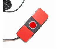 Sensores De Aparcamiento Sensor Aparcamiento Inteligente Parktronic 16,5 Mm Sensor para 4 Vehículos Traseros Que Muestra Distancia Monitor Radar Sensores(Rojo)