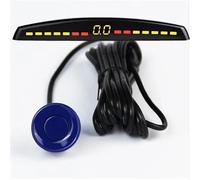 Sensores de aparcamiento, sensor de aparcamiento, detector de coche, pantalla Parktronic, monitor de respaldo inverso con 4 sensores, sensor de aparcamiento (rojo) (azul)