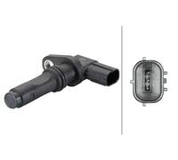 HELLA 6PU 013 122-891 Generador de impulsos, cigüeñal - 3polos - con junta anular