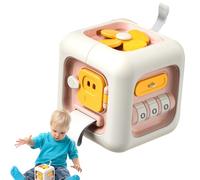 Sensorik Empleo Dados - Juego educativo para la promoción temprana de habilidades motoras finas para viajes | Cubo de actividad para niños - para niños, niñas, cumpleaños, vacaciones y fiestas