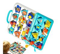 Sensory Activity Board, Fine Motor Toy, Portable Learning Gear with Smart Style, Play Tool for Daily Skill, Brain Buddy, Sensory Activity Board for Children Boys Girls Preschool Classroom Airplane