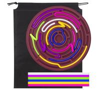 Sensory Activity Board Silicone, Sensory Activity Board, with 12 Ropes, Calming Sensory Board, Sensory Board for Kids, Autism Anxiety Activity Board Suitable for Children Over 3 Years Old