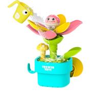 Sensory Bath Toy - Watering Flower 15.3x10.3x19.6cm, Suction Cup Game For Kids, Interactive Bathroom Play | Boys Girls Ages 1-3 Home Shower Hotel Pool Beach Travel Party Fun Educational Use