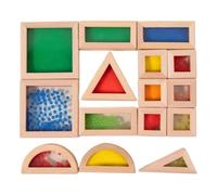 Sensory Blocks, Wooden Building, STEM Bricks, Learning Toy, Set for Kids