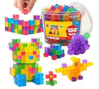 Sensory Interactive Toys - Kids Stacking Blocks, Soft Jelly Educational Silicone Components, Construction Bricks | Brain Development Exercise, Youth Nursery Homeschooling Playroom Entertainment Presen
