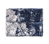 Sensory Owl Almohada Pesada Cojin Sensorial De Regazo para Niños Y Adultos Terapéutico con Lentejuelas Bicolores Alivio del Estrés Ansiedad 4 kg 30 x 40 cm Azul Marino Plata