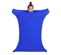 Sensory Owl Calcetín de Cuerpo Entero - TDAH - Autismo Estrés y Ansiedad Aliviar - Estimulación de Presión Profunda - Juguete de Terapia de Ejercicio Sensorial - Azul, Talla XXXL