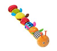 Sensory Plush Caterpillar Teething Doll, Soft Calming Toy for Boys and Girls, Travel-Friendly Nursery, Crib, Stroller, Bedroom Play and Parent Interaction