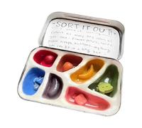 Sensory Sorting Box Toy, Interactive Calming Jars Activity Set, Educational Play, 12x7cm, for Kids and Adults, Learning Aid for Travel, School, Home, Birthday, Holiday Events Meditation Relaxation
