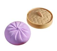 Sensory Squeeze Toy - Giant Steamed Bun Slow Rising | Stress Relief Anti Soft Hand Exercise Calming Fidget Toy Cute Funny Design for Home, Office, School, Teens, Kids or Adults Use