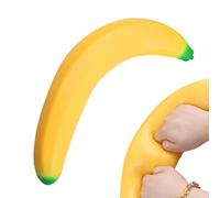 Sensory Squeeze Toy, Realistic Banana Stress Relief Fidget Toys, Soft Stretchy Non Sticky Hand Toys, Party Favor, Portable Funny Novelty Toy, 17.72x2.76in, for Adults Boys Girls