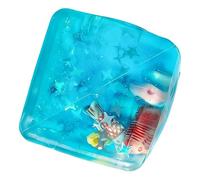 Sensory Squeeze Toy - Seashell Stress Relief Cube for Kids Adults and Students | Soft Rubber Maltose Filling for Creative Play Relaxation Boredom Relief Home Classroom Travel Gift Fun