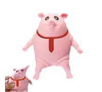 Sensory Stress Relief Pig Squeeze Toys to , Cute Animal Anger Relief Toys, Pick Pad Fidget, Mochi Toy,Stress Relief Squeeze for Kids and Adults, Novelty Cute Pig Funny Stress Toy, Stretch Toys