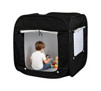 Sensory Tent Kids, Portable Foldable Blackout Den with Window, Calming Play Tent, Large Privacy Reading Sleep Study Shelter, for Bedroom Home Camping Outdoor Backyard Travel Relax Space Use