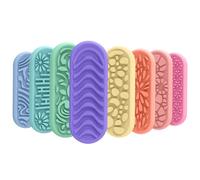 Sensory Toy, After-School Play 8 piezas Soft, Silicone Fidget Toy Sensory Block for Over 3 Years Old, Pupils, Boys, Girls, Students, Home, Stress Relief and Focus Development 1,3 x 0,31 x 3,46