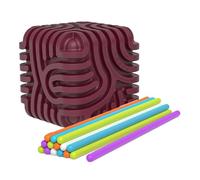 Sensory Toy, Fidget Toy, 3.19x3.19x3.19 Inches Activity Board, Silicone Textured Tactile, Compact Handheld Calming Tool for Kids Teens Adults to Enhance Focus and Fine Motor Skill Development