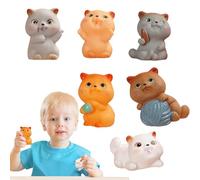 Sensory Toys Adults, 6 Pieces Soft Stress Ball Set, Cute Miniature Fidget Games, Ideal for Teens Youth Friends, Home School Work Bag Use, Offices Desk Daily Relaxation, 25x21x4cm