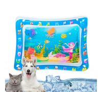 Sensory Water Mat For Cats | Thickened Water Sensory Pad For Kids' Interactive, Fish-Infused Pet Playmat, Sensory Toy, Water Playmat, Feel Cool Comfort